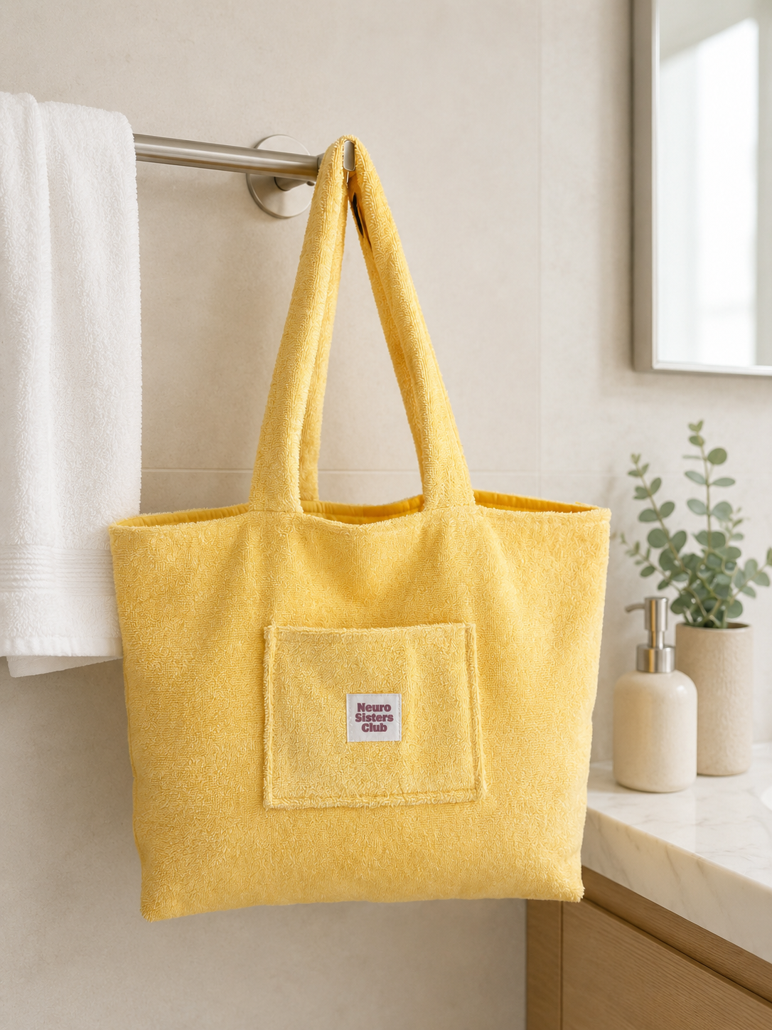 Sac en éponge jaune
