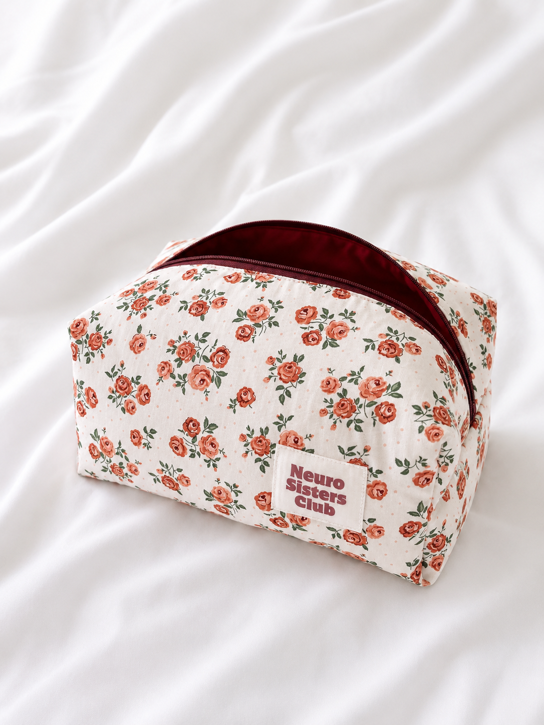 Trousse de toilette fleurs oranger