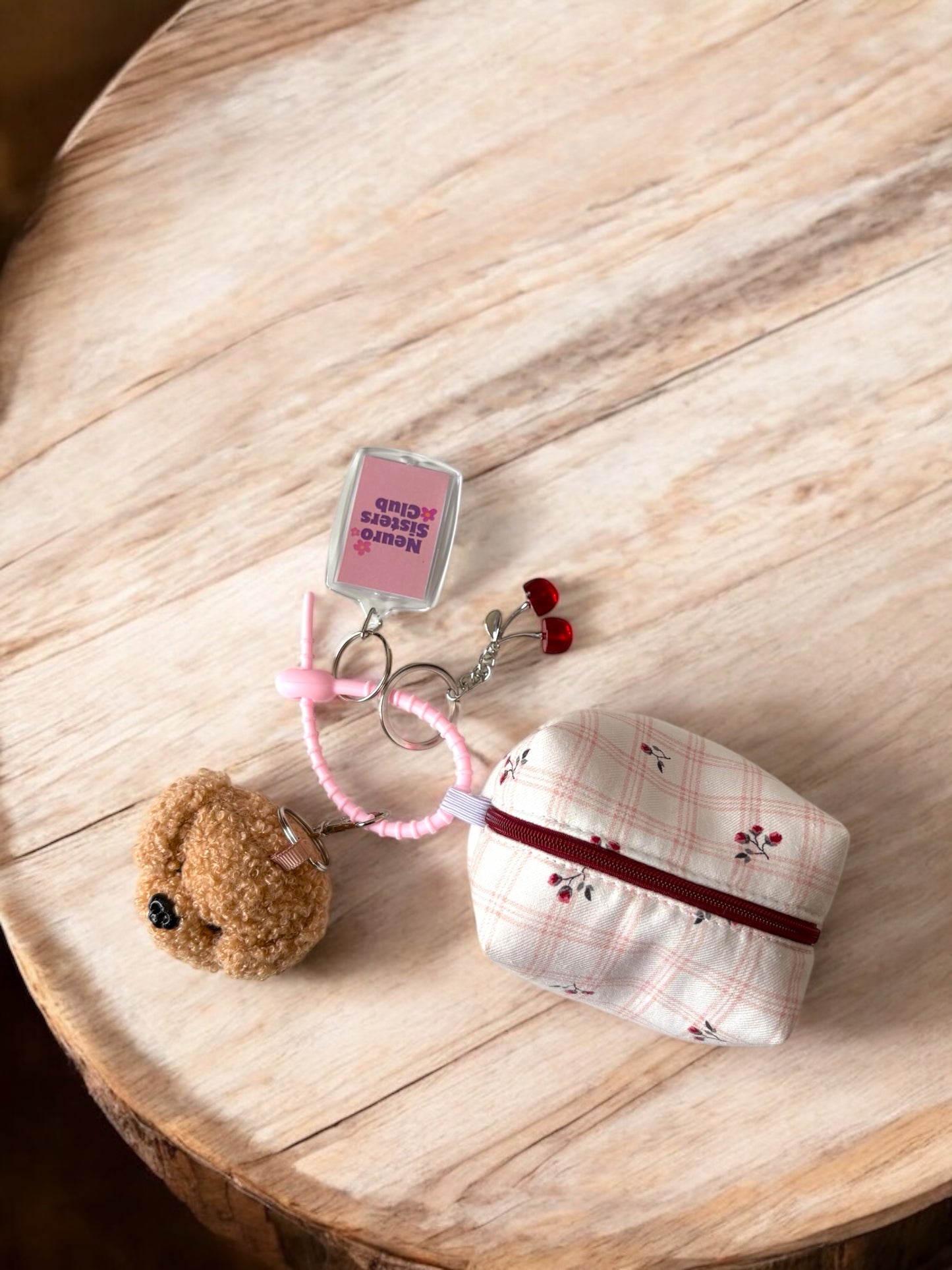 BAG CHARMS DOUDOU CHERRY