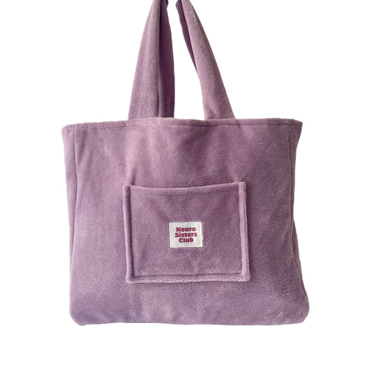 Lilac sponge bag