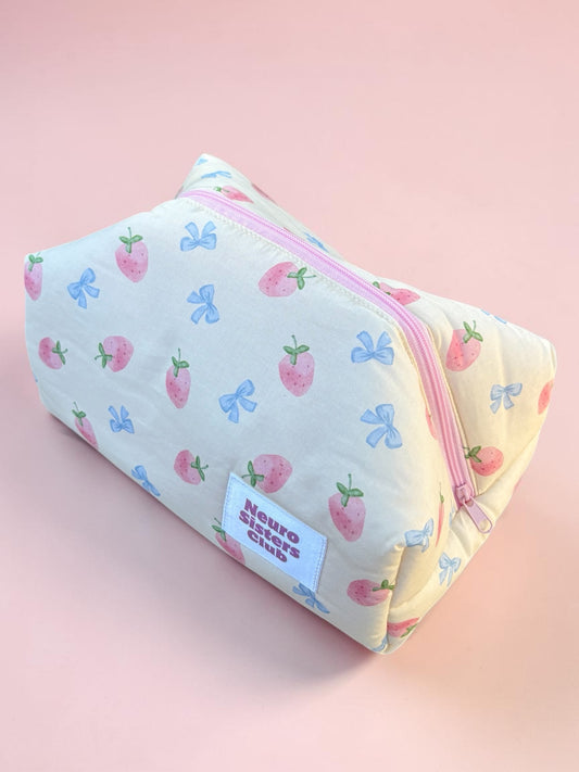 Trousse de toilette noeud & fraise