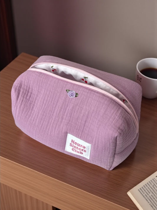 MAKE UP BAG DOUBLE GAZE LILA