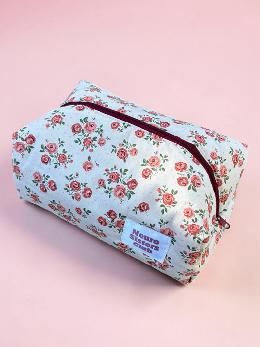 Trousse de toilette fleurs oranger
