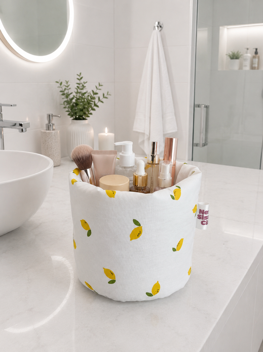 PANIER COSMETIQUE CITRON