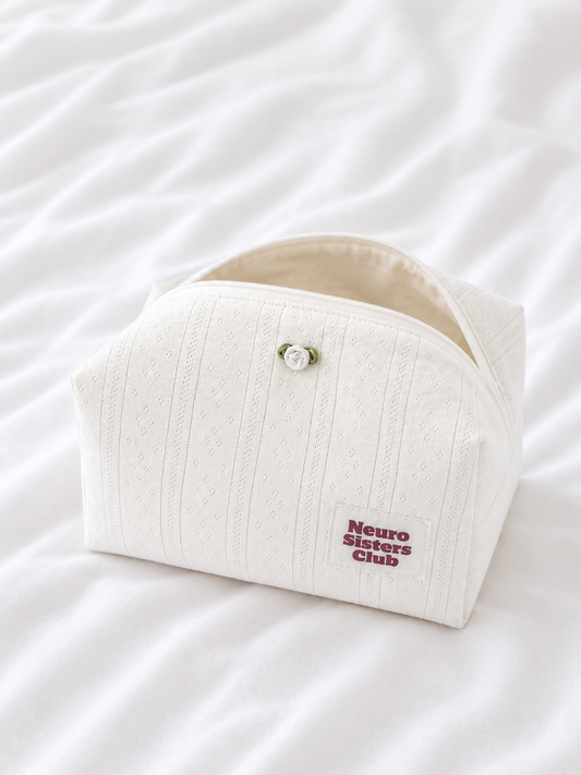 Trousse de toilette coton doux