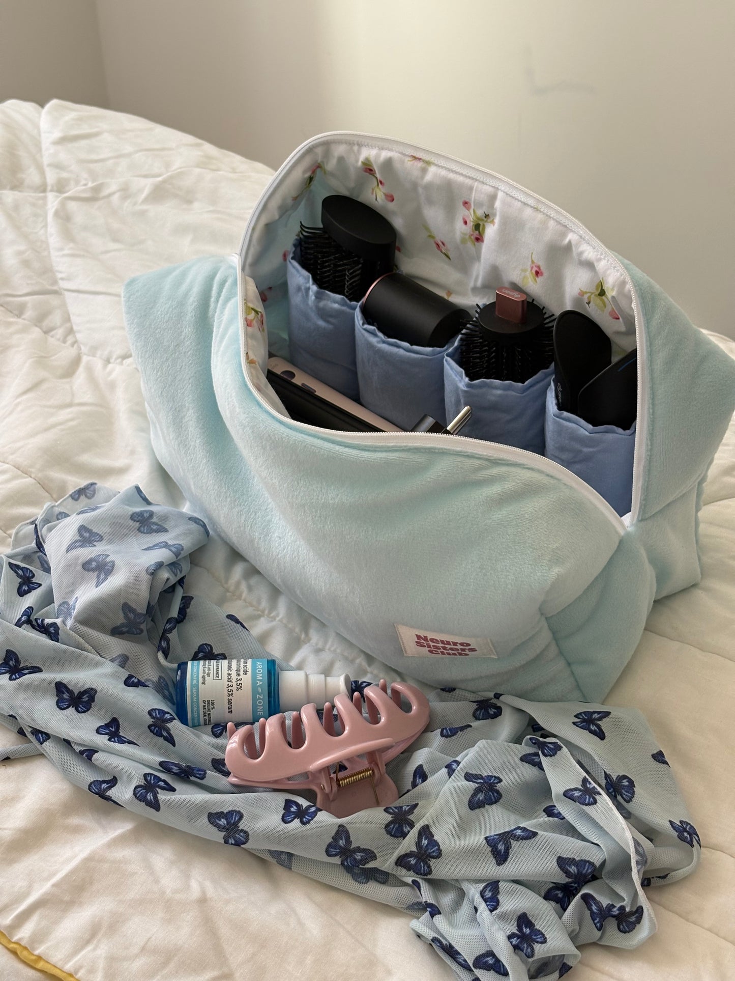 TROUSSE POUR DYSON AIRWRAP MINKY BLEU