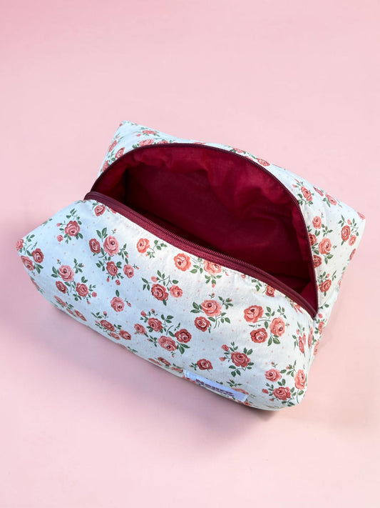 Trousse de toilette fleurs oranger