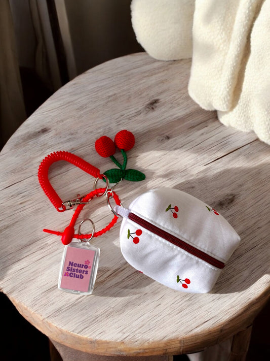 BAG CHARMS CHERRY