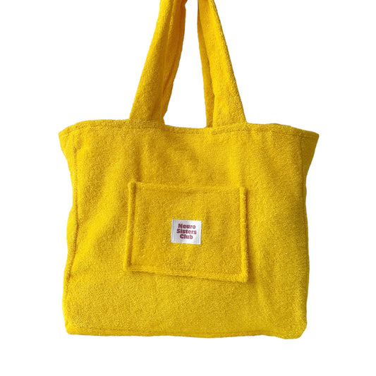 Sac en éponge jaune miel