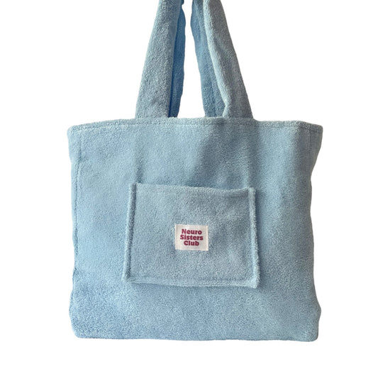 Sky blue sponge bag