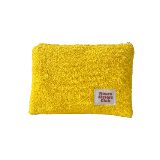 Pochette éponge jaune